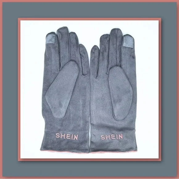 3/$10, 5/$15 - SHEIN Gray Suedette Touchscreen Gloves - Picture 4 of 5